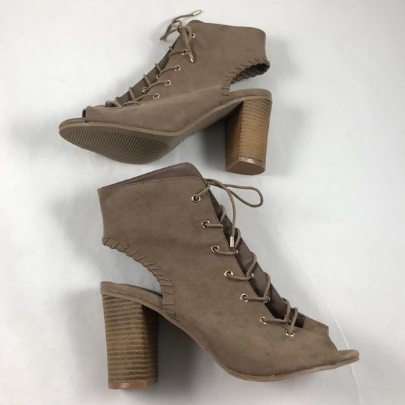 Wild Diva Lounge Knotted Suede Slouchy Wedge Boot